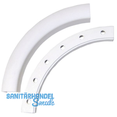 GEZE OL90N/OL95 Eckf�hrung, Schr�g-/Flachbogen bis 150 Grad, Alu wei� RAL 9016