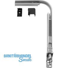 HAUTAU FL190 Eckwinkel-Spindelgetriebe 201 E biegbar Abdeckkappe schwarz, rechts