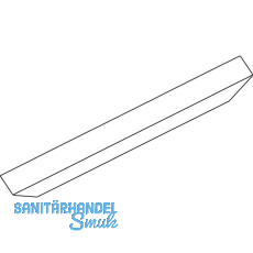 GEZE OL320 Abdeckprofil Gehrung zu RWA100NT, L=2000 mm, Alu silber eloxiert