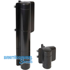 Selbstschlie�endes Torband/T�rband Mammoth 180, Aluminium schwarz RAL 9005