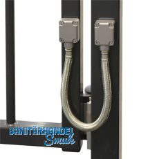 Kabel�bergang DVK-HD mit Edelstahl �berbr�ckungsschutz, L�nge 450 mm, Alu silber