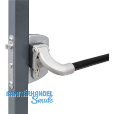Panikschloss LPKQ4040 U2L f�r Gittertore ,f�r Vierkantrohr 40-60mm, Alu RAL 7016