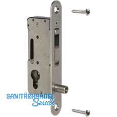 Rohrrahmenschloss H-COMPACT mit Hakenriegel, ohne Dr-Loch ,PZ, DM 35, Edelstahl Rohrrahmenschloss H-COMPACT mit Hakenriegel, ohne Dr-Loch ,PZ, DM 35, Edelstahl