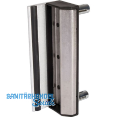 Schlie�blech mit Anschlag SAKLQF2 f�r Vierkantrohr, verstellbar, RAL7016