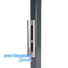 Schließblech mit Anschlag für Rohrrahmenschloss H-Metall, 270x56x10, Alu RAL9005 Schließblech mit Anschlag für Rohrrahmenschloss H-Metall, 270x56x10, Alu RAL9005