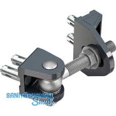 Torband BOLTONHD4D,4-fach verstellbar,180��ffnungswinkel,Platte 45x35,5mm,silber