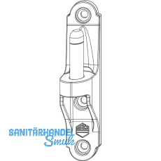 MACO RUSTICO Ladenplattenkloben MMV, Klobenabstand 25,5 mm, schwarz (202226)