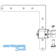 MACO RUSTICO Ladenwinkelband MMV Kr�pfung fix 2 mm Austragung 16-24 mm schwarz