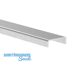 ECONOMY Kantenschutzprofil 24,5x6 mm, L=6000 mm, Glas 20-21,52 mm, Edelstahl