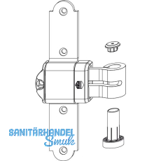 MACO RUSTICO Ladenkreuzband MMV Kröpfung fix -5 mm Austragung 16-24 mm schwarz MACO RUSTICO Ladenkreuzband MMV Kröpfung fix -5 mm Austragung 16-24 mm schwarz