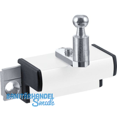 GEZE OL90N/OL95 Fl�gelbock Standard f�r Holzfenster Euronut, Alu wei� RAL 9016