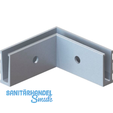ECONOMY Innenecke f�r Bodenprofil 0005,zur vorgesetzten Montage,silber eloxiert