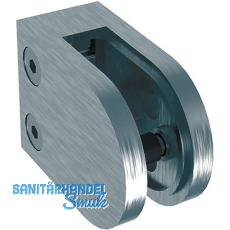 ECONOMY Glasklemmbeschlag Mod. 22 f�r Vierkantrohr, rund 63 x 45 x 28 mm, Zink