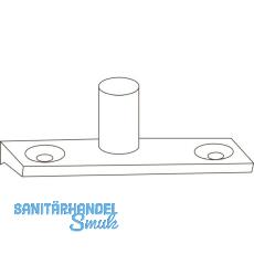 MACO RUSTICO Schließzapfenplatte R1 einzeln Abstand 0 mm schwarz MACO RUSTICO Schließzapfenplatte R1 einzeln Abstand 0 mm schwarz