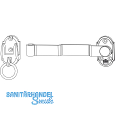 MACO RUSTICO Ladenmittelverschluss 2-flg. m. Hebel gekröpft L=175mm, schwarz MACO RUSTICO Ladenmittelverschluss 2-flg. m. Hebel gekröpft L=175mm, schwarz