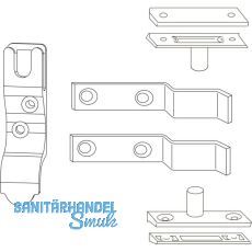 MACO RUSTICO Ladenverschlusshaken Drehpunkt au�en f�r Faltl�den, schwarz (14000)