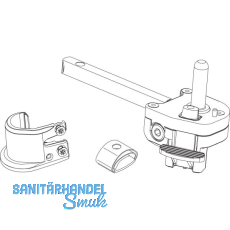MACO RUSTICO Ladenrasthalter BLR, gerader Kloben, Gr. L165 , rechts, schwarz MACO RUSTICO Ladenrasthalter BLR, gerader Kloben, Gr. L165 , rechts, schwarz