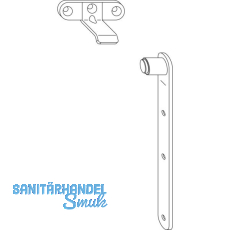 MACO RUSTICO Ladenauflauf oben f�r Ladenabstand 0-5 mm, schwarz (14356)