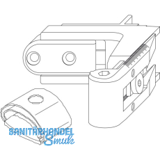 MACO RUSTICO Ladeninnen�ffner-Kurzband BLR Gr. 2, verstellbar, schwarz (56924)