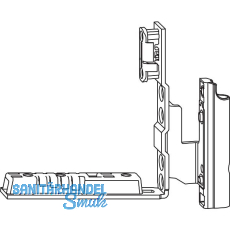 ROTO NX Falzeckband T mit Nutf�hrung Holz 12/20-13 Standard silber rechts