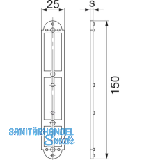 MACO RUSTICO Unterlage f�r Ladenplattenkloben MV Abstand 13 mm, 5 mm, schwarz
