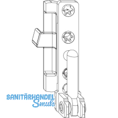 MACO Ecklager DT130 4/15 mm 130 kg silber links (55493)