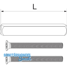 MACO HS Griffbefestigung-Set für Griff innen/Muschel außen, TS 78-82 mm MACO HS Griffbefestigung-Set für Griff innen/Muschel außen, TS 78-82 mm