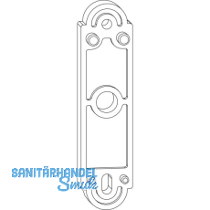 MACO RUSTICO Unterlage f�r T�rladenhalter, St�rke 15 mm, schwarz (40427)