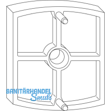 MACO RUSTICO Unterlage f�r Anschlagpuffer Rasthalter, St�rke 10 mm, schwarz