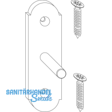 MACO RUSTICO Stützplatte für Ladenhalter, schwarz (57054) MACO RUSTICO Stützplatte für Ladenhalter, schwarz (57054)