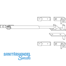 MACO RUSTICO Faltladengestänge für Ladeninnenöffner, schwarz (11280) MACO RUSTICO Faltladengestänge für Ladeninnenöffner, schwarz (11280)
