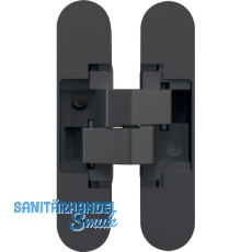 ANSELMI T�rband verdeckt AN 140 3D, Gro�packung, Zamak schwarz