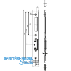 GU Schließblech f. Secury zum Aufschrauben,verst.m. AT-Stück,rechts,verz. silber GU Schließblech f. Secury zum Aufschrauben,verst.m. AT-Stück,rechts,verz. silber