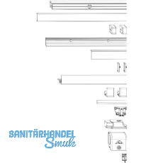 ROTO Patio Alversa Schienen-Set Halteschiene 13 mm natursilber FFB 1051-1250 mm ROTO Patio Alversa Schienen-Set Halteschiene 13 mm natursilber FFB 1051-1250 mm