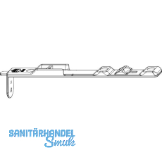 MACO MM Kantriegel oben, Euronut, L=162 mm, silber (213922)