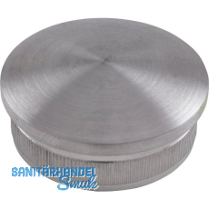 ECONOMY Rändelkappe gewölbt hohl, Rohr 42,4 x 2 ,Edelstahl geschliffen V2A ECONOMY Rändelkappe gewölbt hohl, Rohr 42,4 x 2 ,Edelstahl geschliffen V2A