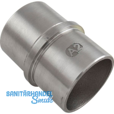 ECONOMY Verbindungsmuffe für Rohr ø 42,4 x 2,0 mm,Edelstahl geschliffen V2A ECONOMY Verbindungsmuffe für Rohr ø 42,4 x 2,0 mm,Edelstahl geschliffen V2A