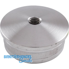 ECONOMY Rändelkappe gewölbt hohl, Rohr 42,4 x 2 ,Edelstahl geschliffen V2A, M8 ECONOMY Rändelkappe gewölbt hohl, Rohr 42,4 x 2 ,Edelstahl geschliffen V2A, M8