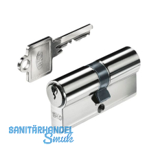 BKS Einbaudoppelzylinder PZ88 35/65 mm verschiedensperrend Messing vernickelt BKS Einbaudoppelzylinder PZ88 35/65 mm verschiedensperrend Messing vernickelt