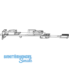 MACO MM Endverschluss Stulpfl�gelgtr. Beschlagsnut unten, Kippschwinge (209637)