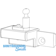 GEZE OL90N/OL95 Fl�gelbock Standard f�r Holzfenster Euronut, Alu dunkelbronze