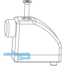 MACO HS Anschlagpuffer mit Schraube, Fl�gelabstand 28 mm, wei� (102945)