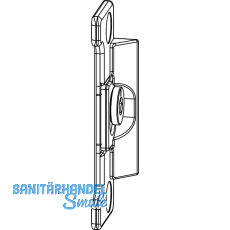 MACO Anpressverschluss verdeckt Fl�gelteil 13V ohne Beschlagsnut (208195)
