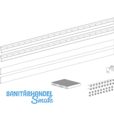 TERNO Glasklemmleisten-Set lang ESG/VSG 8-8,7 mm L= 900 mm silber TERNO Glasklemmleisten-Set lang ESG/VSG 8-8,7 mm L= 900 mm silber