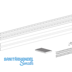 TERNO Glasklemmleisten-Set lang ESG/VSG 8-8,7 mm L=1200 mm silber TERNO Glasklemmleisten-Set lang ESG/VSG 8-8,7 mm L=1200 mm silber