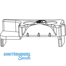 MACO MM Hebeteil f. gegen�berliegende Beschlagsnut, silber, links (355924)