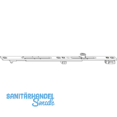 MACO MM Stulpverl�ngerung fix 1 iS, L=235 mm, silber (210496)