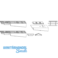 MACO Fiber-Therm Zubehör 78/28, Laufschiene flach, Schema A, silber (102740) MACO Fiber-Therm Zubehör 78/28, Laufschiene flach, Schema A, silber (102740)