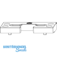 MACO Kippschlie�teil PVC Bodebschwelle GLUSKE Eifel TB 12/20-13 universal silber