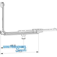 MACO MM Eckumlenkung f�r Bodenschwelle 18L, FFB 260-1800 mm, silber (209881)